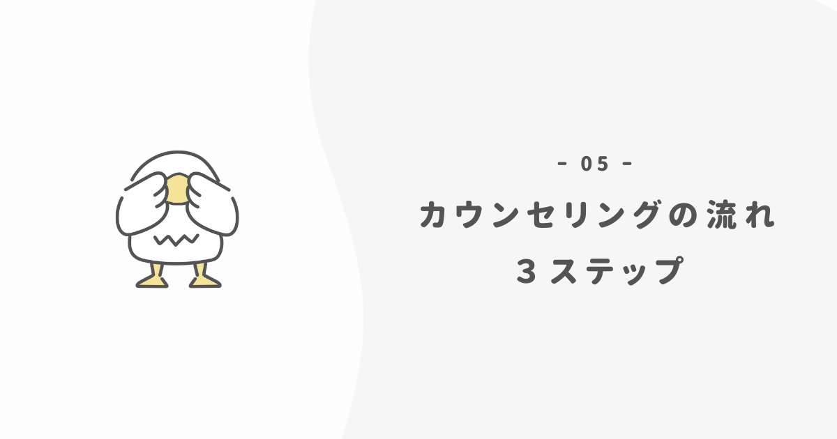 カウンセリングの流れ