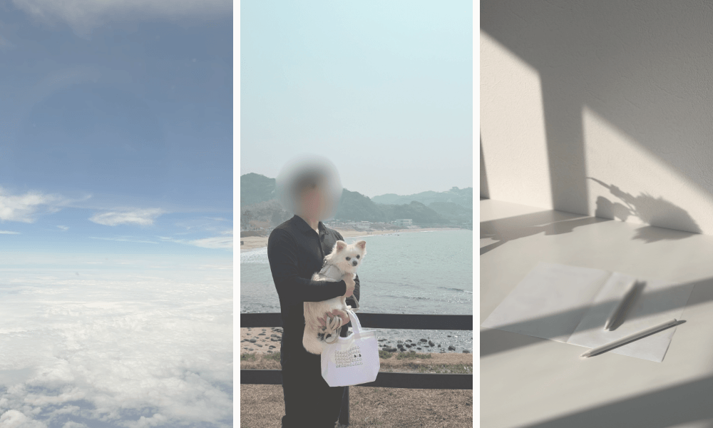 空とコーヒーと穏やかな余白を感じる写真